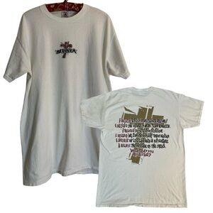 Vintage 90s Y2K RARE‎ Jesus T-Shirt One Way Out Believer T-Shirt L